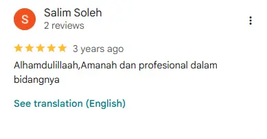 testimoni pelanggan cctv condet Jakarta